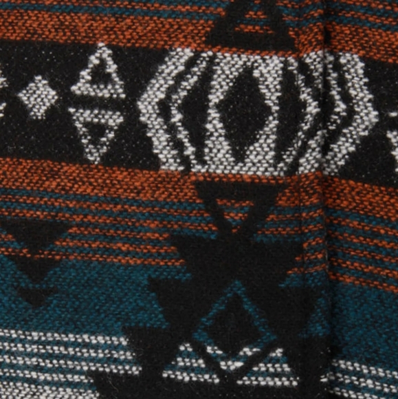 NWOT Billabong Tribal Print Cropped Jacket, Aztec Print Fashion Coat, Sz SMALL - Picture 8 of 10